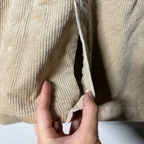 Uniqlo Ines de la Fressange Corduroy Double Breasted Pea Coat Jacket Medium - Picture 10 of 16